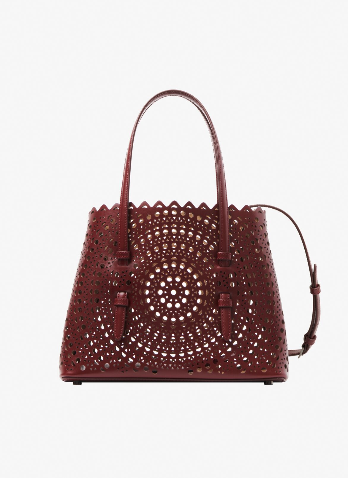 MINA 25 BAG IN VIENNE CALFSKIN ALAÏA GARNET RED MINA 25 BAG IN VIENNE CALFSKIN